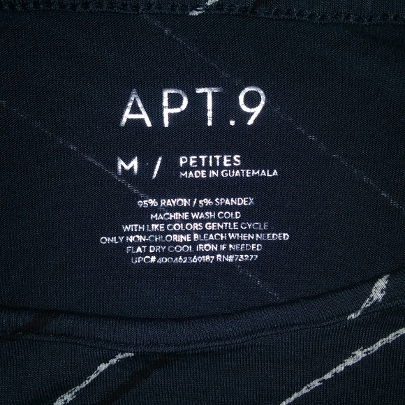 ‼APT. 9 Petite Quarter Sleeve Shirt - Picture 6 of 6